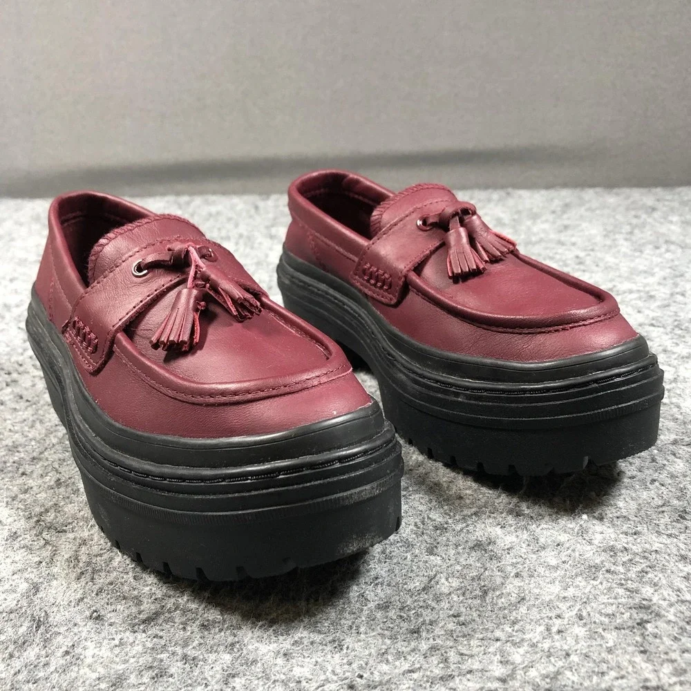 Converse Chuck Taylor All Star Lugged Heel Loafer Womens 7 Deep Bordeaux A14708C